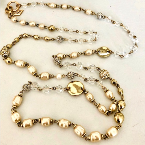 🔥Beautiful Pearl Statement Crystal Necklace - Picture 8 of 17